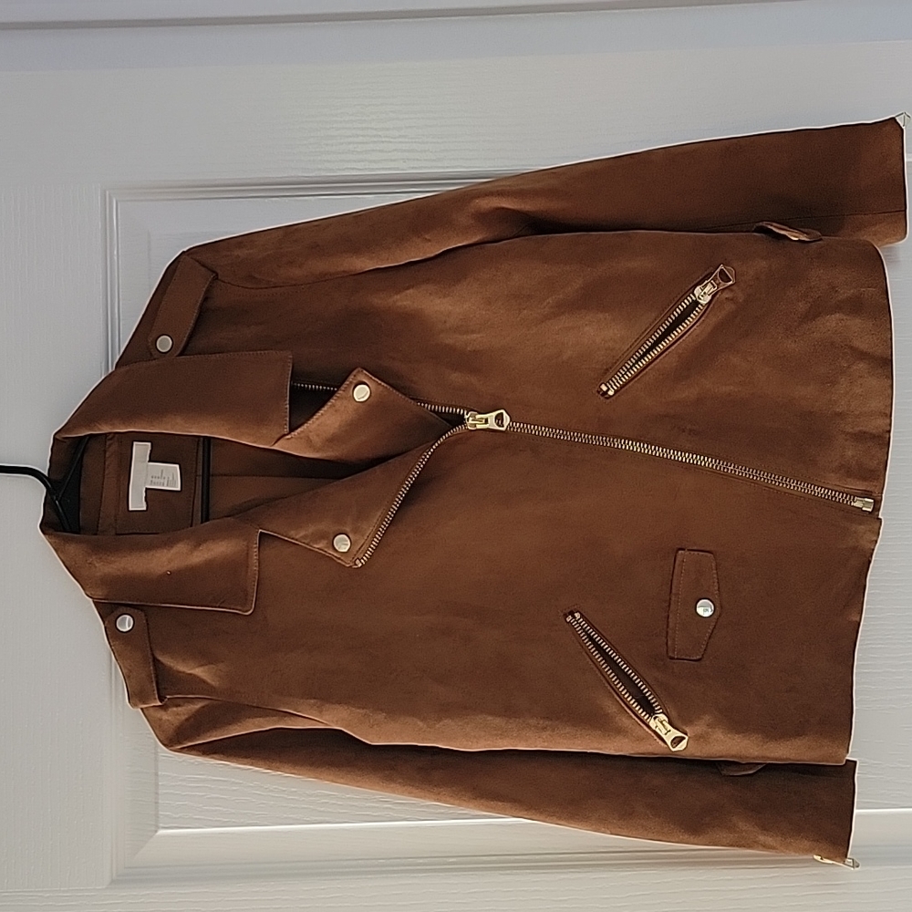 Faux suede jacket